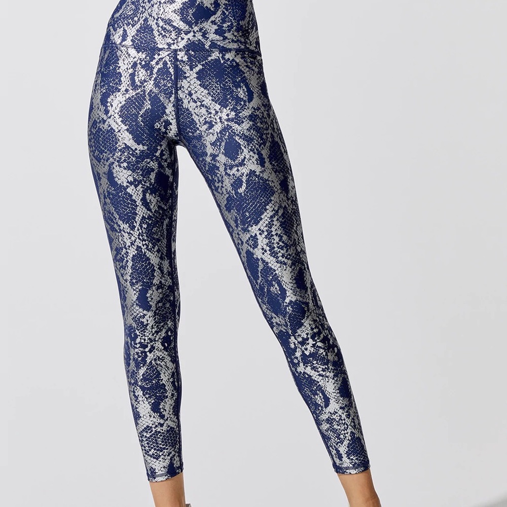 Carbon38 Metallic Snake High Rise Legging - Xs - image 2